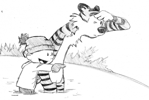 484x323 Lessons From Calvin Amp Hobbes Amendo Medium - Calvin And Hobbes Sketch
