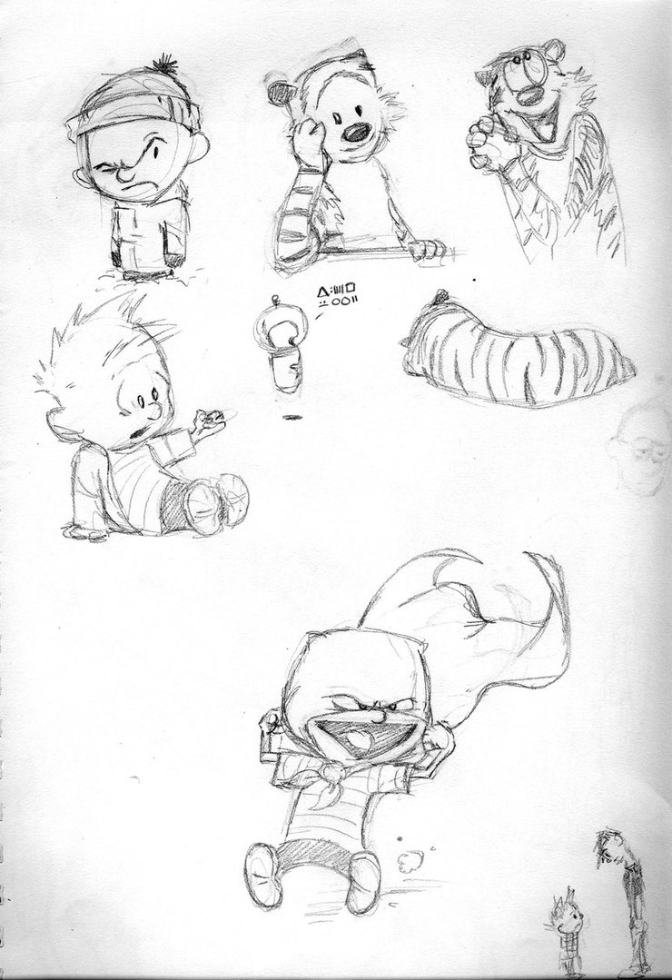 740x1079 Calvin And Hobbes - Calvin Sketch