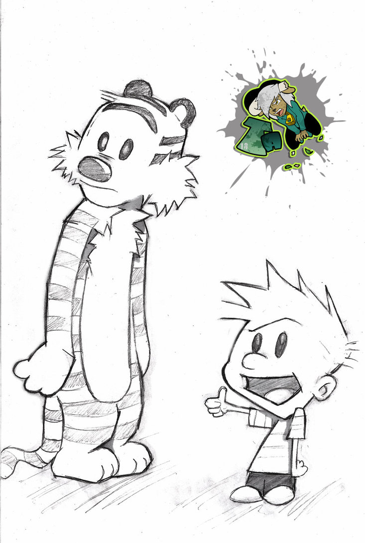 733x1090 Calvin And Hobbes Sketch By Terryalec - Calvin Sketch