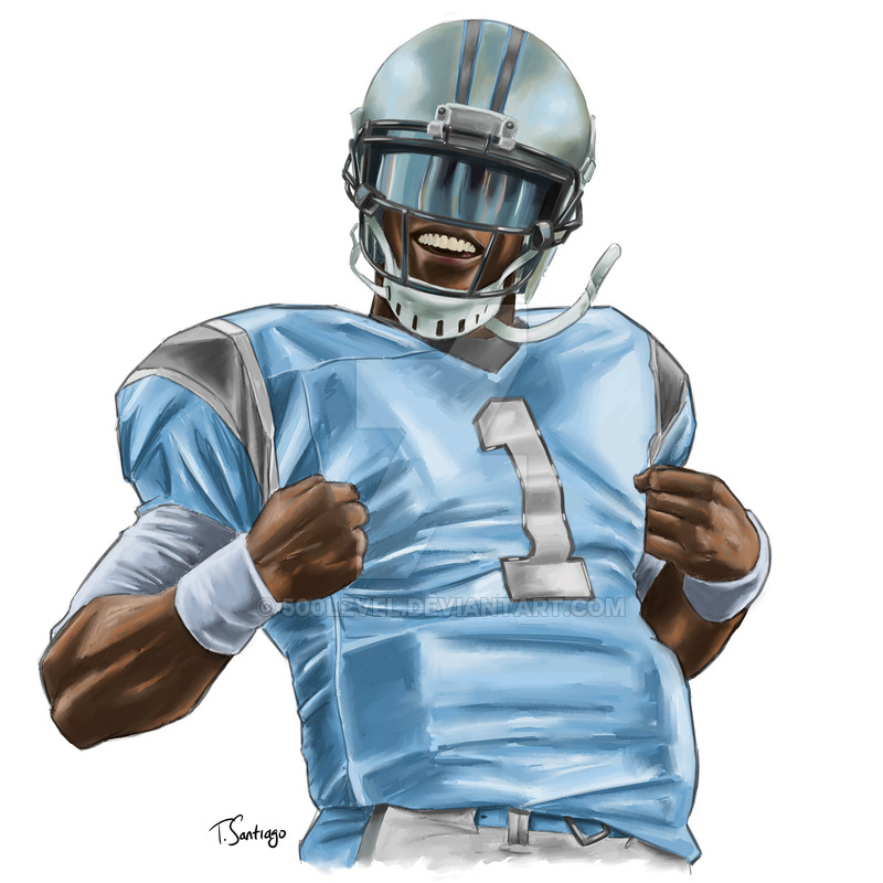 800x800 Cam Newton By 500level - Cam Newton Sketch