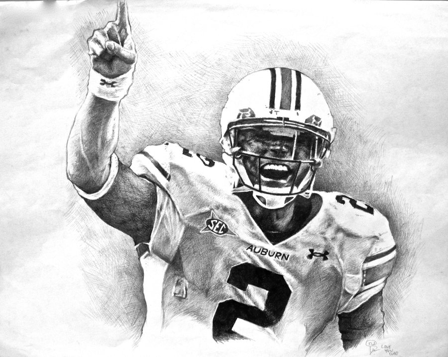 900x717 Cam Newton By Funkymarshstomper - Cam Newton Sketch
