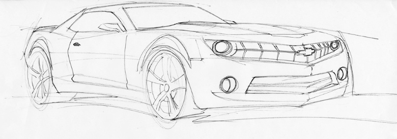 780x274 Camaro Sketch - Camaro Sketch