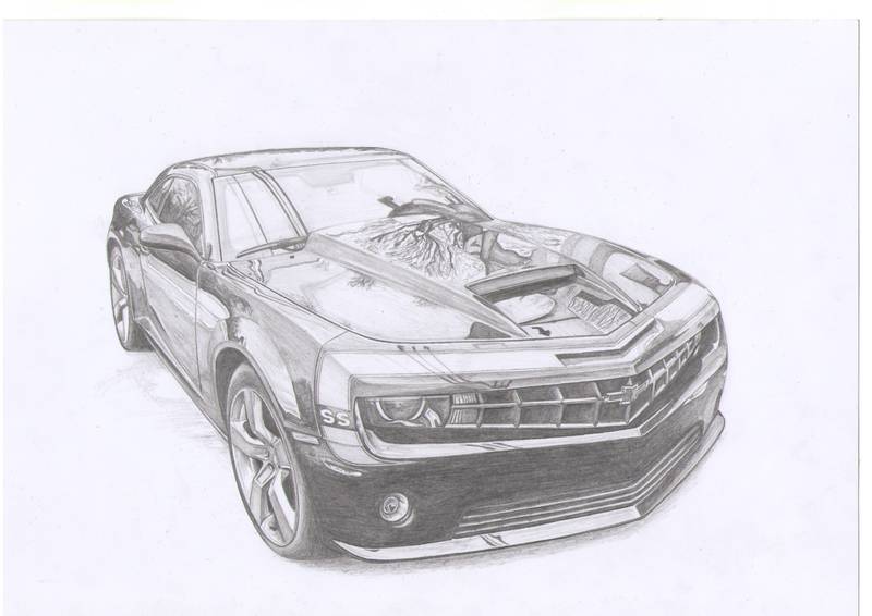 800x566 Camaro Ss By Mipo Design - Camaro Ss Sketch