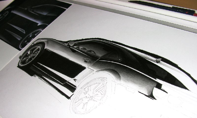 800x481 Hot Rod Art Black Camaro Drawing - Camaro Ss Sketch