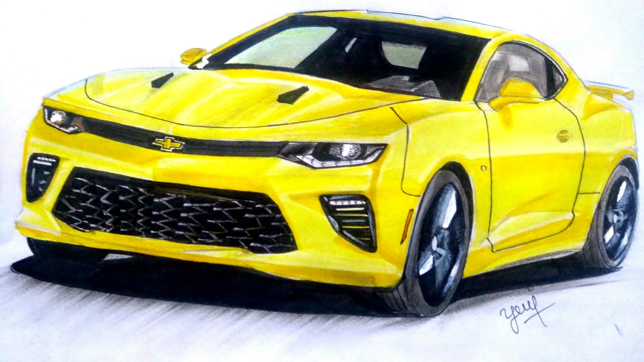 Camaro Ss Sketch at PaintingValley.com | Explore collection of Camaro ...