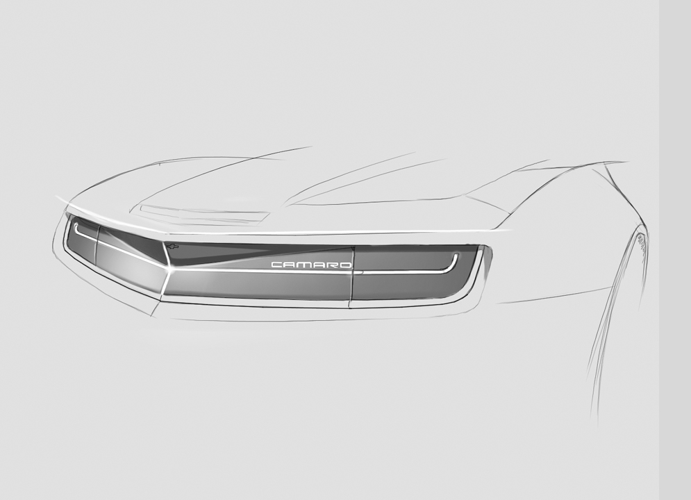 995x720 Camaro - Camaro Ss Sketch