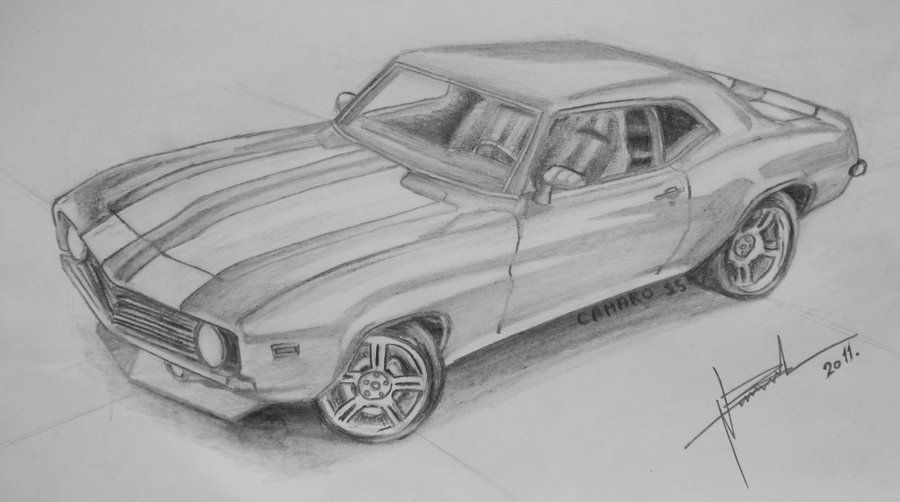 900x502 Camaro Ss By Genttt - Camaro Ss Sketch