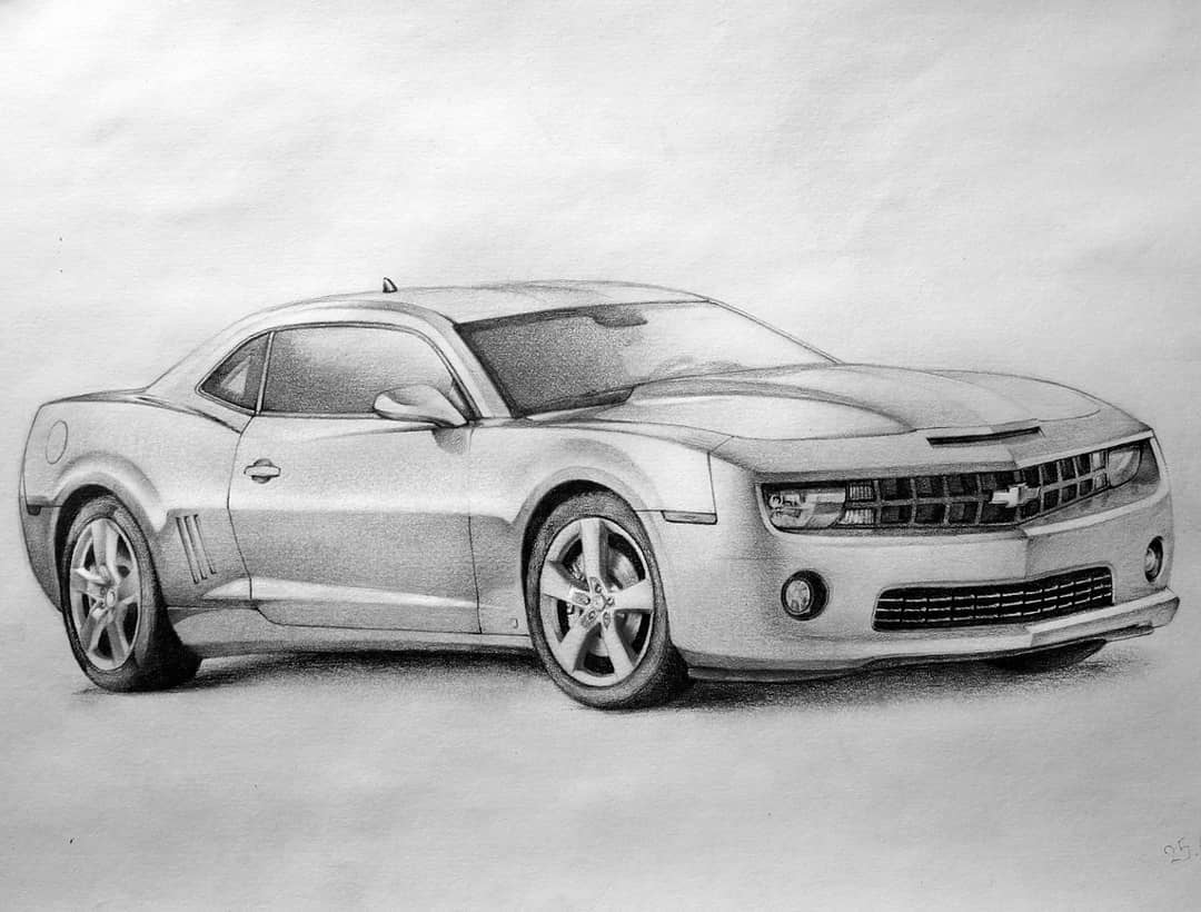 Camaro Ss Sketch at PaintingValley.com | Explore collection of Camaro ...