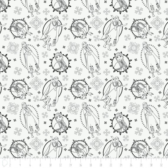 570x570 Disney Frozen Sisters Anna Sketch White Camelot Premium 100% Etsy - Camelot Sketch