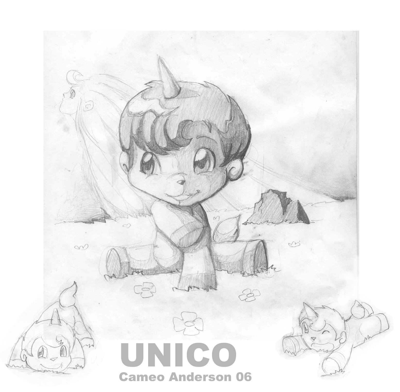 1647x1611 Unico Sketch Poster By Cameo Chan - Cameo Sketch