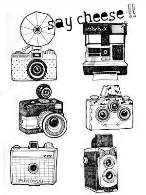 300x400 Drawn Camera Pencil Drawing - Camera Pencil Sketch