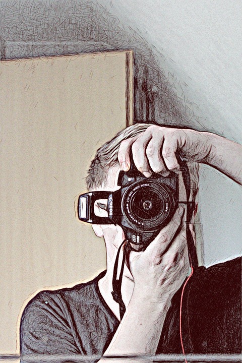 480x720 Free Photo Pencil Drawing Camera Photographer Drawing Photo - Camera Pencil Sketch