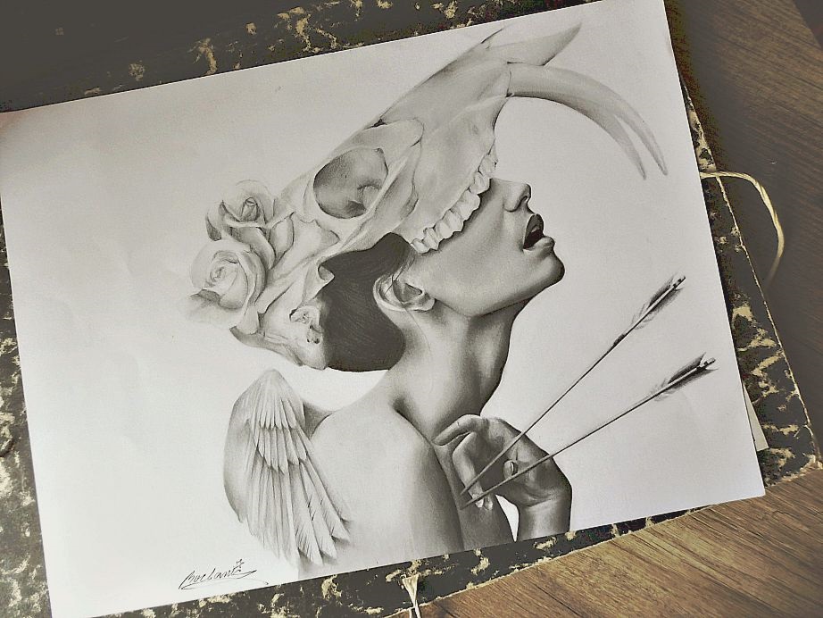 922x692 Jossluka Pencil Drawing - Camera Pencil Sketch