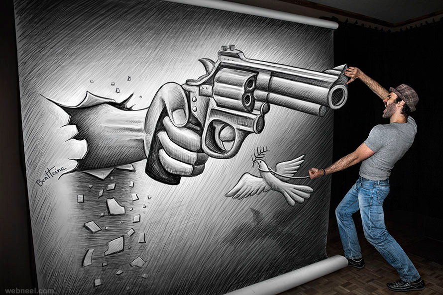 890x593 Pencil Drawing Vs Camera By Ben Heine 2 - Camera Pencil Sketch