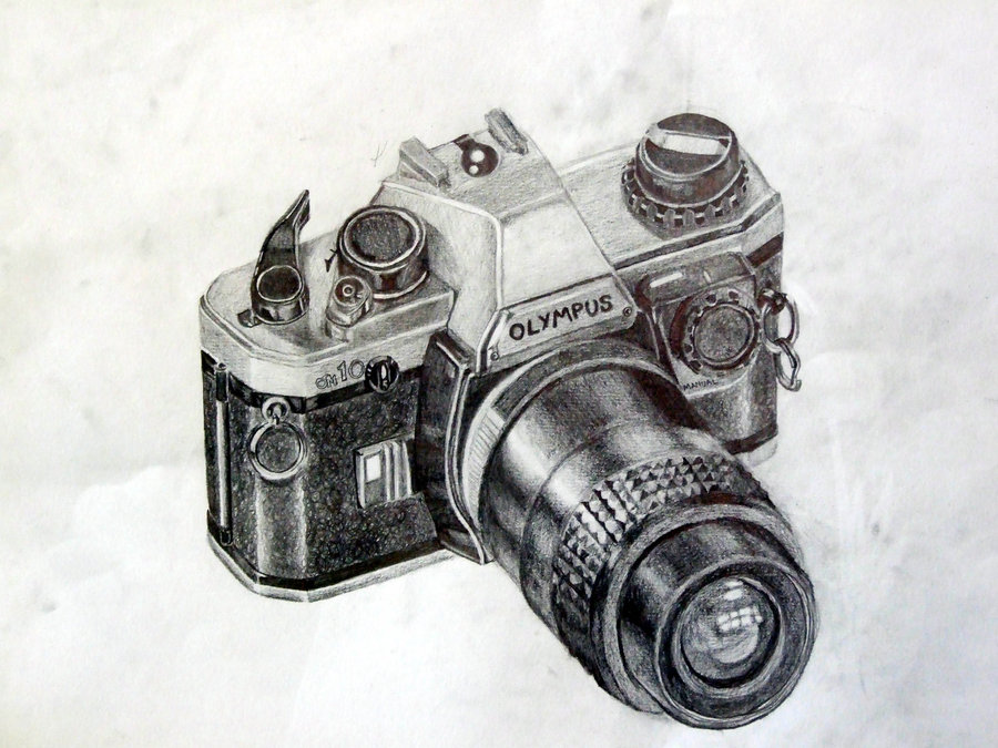 Camera Pencil Sketch at PaintingValley.com | Explore collection of ...