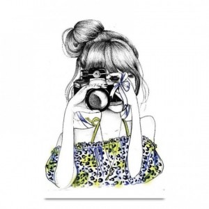 300x300 Posters - Camera Sketch