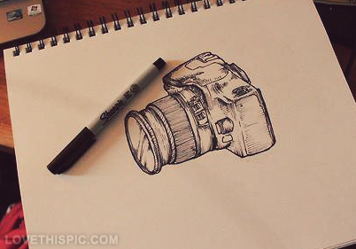 402x281 Camera Sketch Pictures, Photos, And Images For Facebook, Tumblr - Camera Sketch