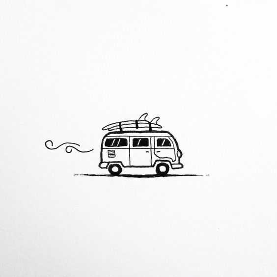 564x564 Drawing Ideas 111 Cool And Fun Things To Draw - Camper Sketch