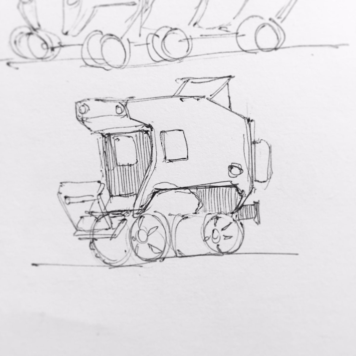 1200x1200 Phiyen Nguyen On Twitter Steamroller - Camper Sketch