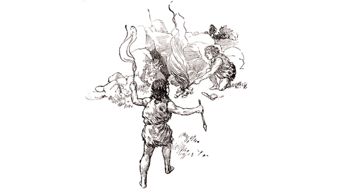 1200x640 The History Of Fire - Campfire Sketch