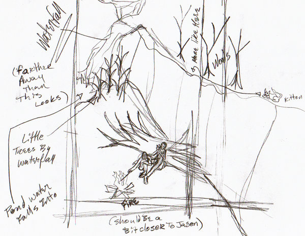 600x464 Campfire Sketch 2 By Jadisofeternity - Campfire Sketch