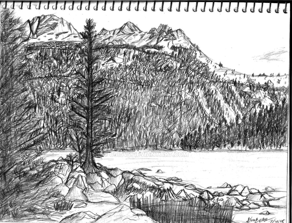 1023x781 Sketchbook Mountain Camping Sketch 7 25 15 By Cci545 - Camping Sketch