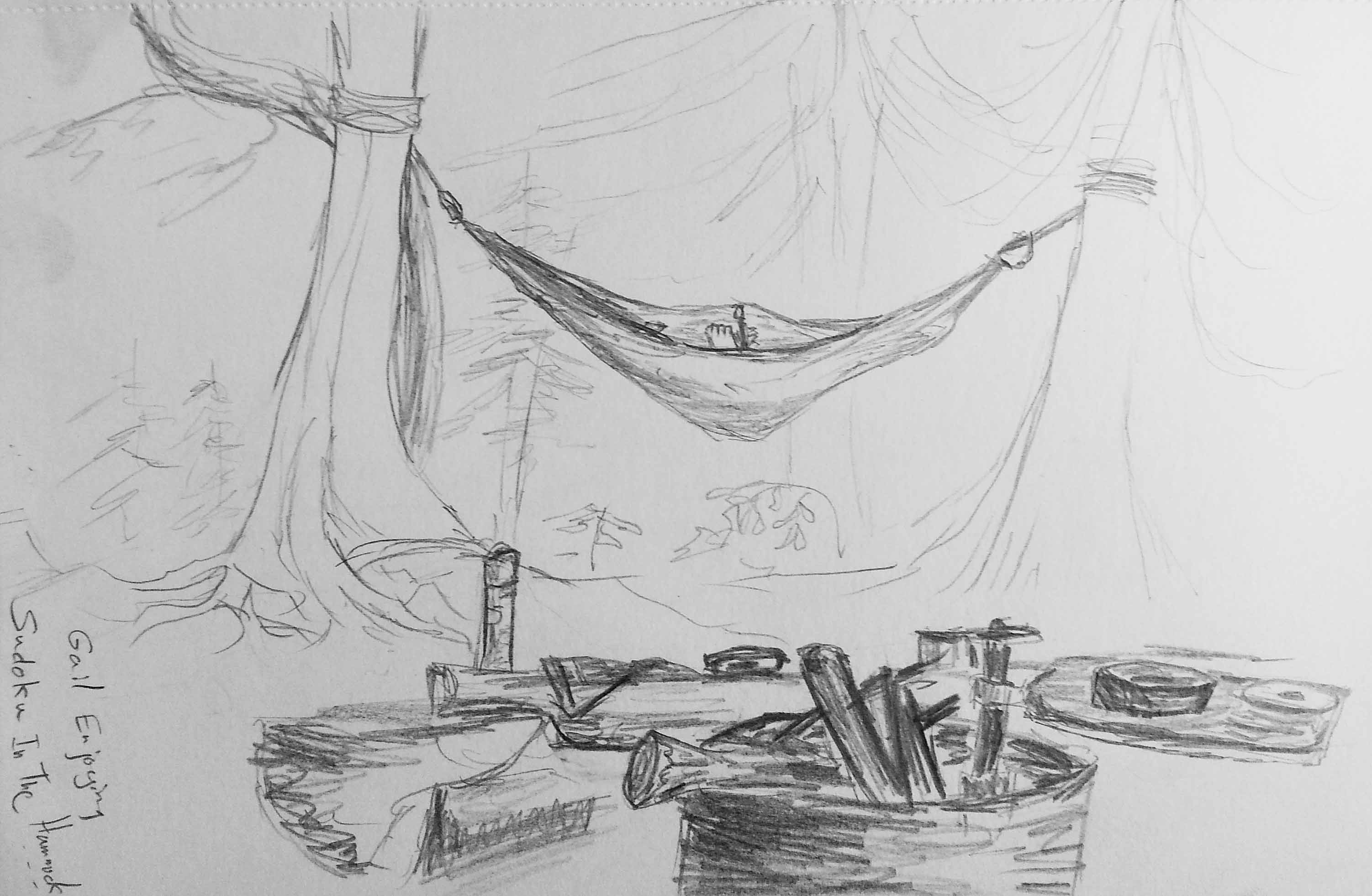 Camping Sketch at PaintingValley.com | Explore collection of Camping Sketch