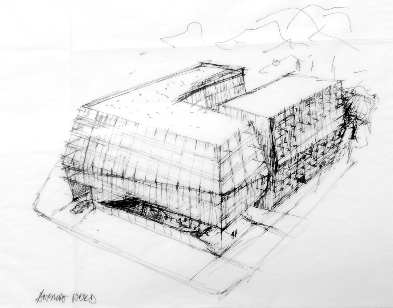 1276x1000 Gallery Of Campus Messestrasse Vienna Holzer Kobler - Campus Sketch