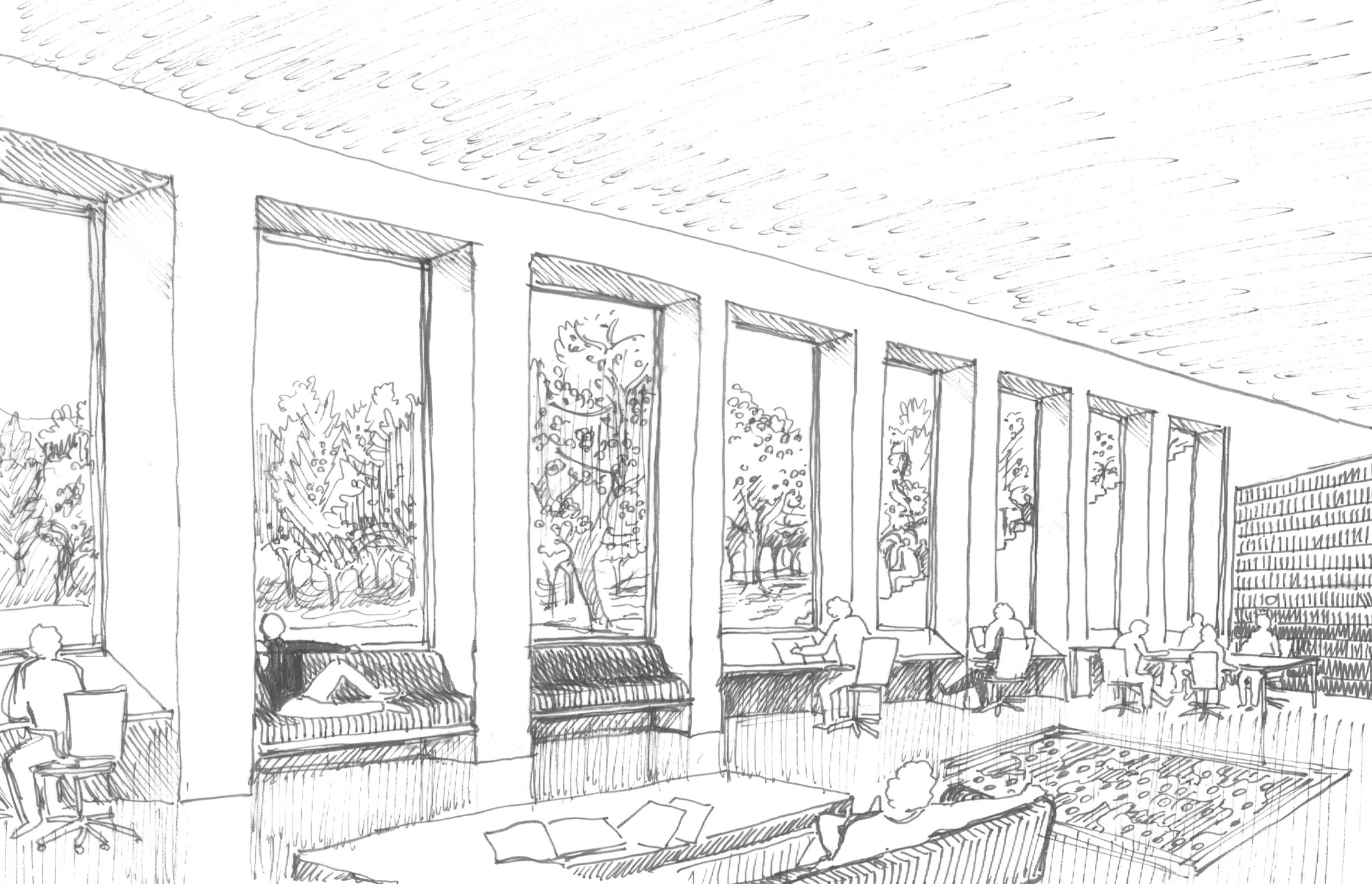 2000x1290 Gallery Of Marc Koehler And Onz Design Massive, Ultra Modern - Campus Sketch