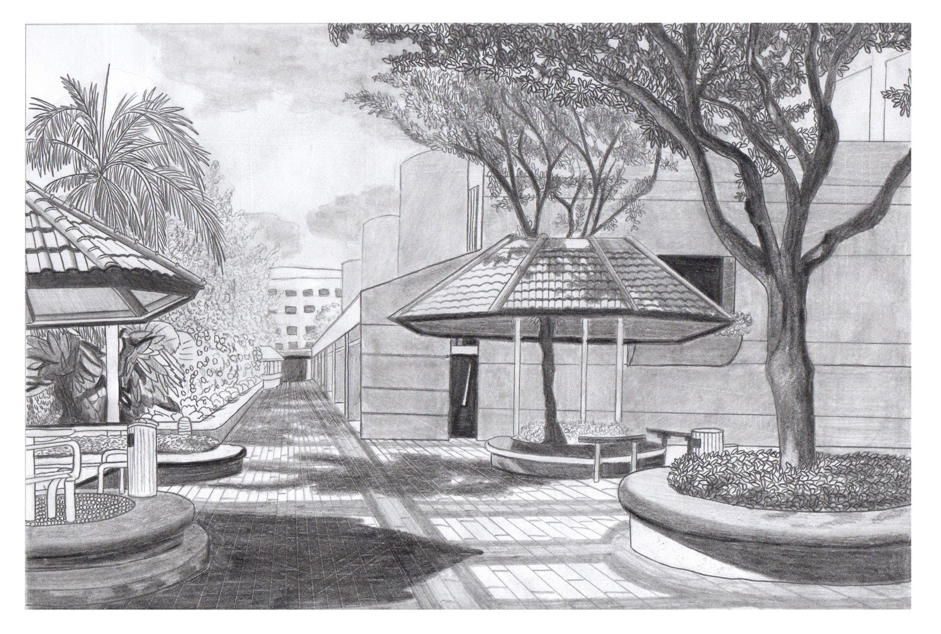1920x1294 Lim Tao Hong - Campus Sketch