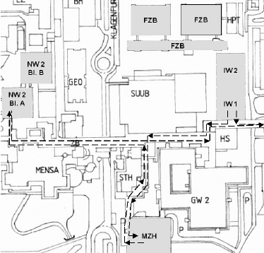 374x358 Sketch Of The Campus Of The Bremen. The Area Shown - Campus Sketch