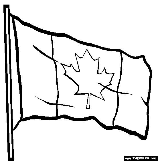 552x565 Canadian Flag Coloring - Canada Flag Sketch