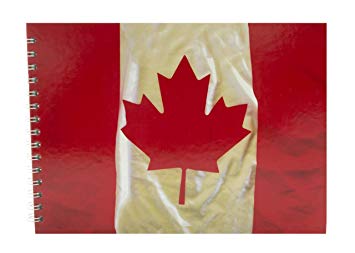 355x253 Pink Pig Canada Flag Design A4 Sketch Book Amazon.co.uk Office - Canada Flag Sketch