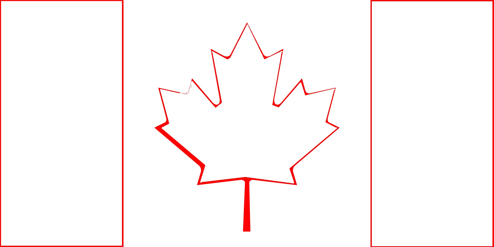Канадский флаг раскраска