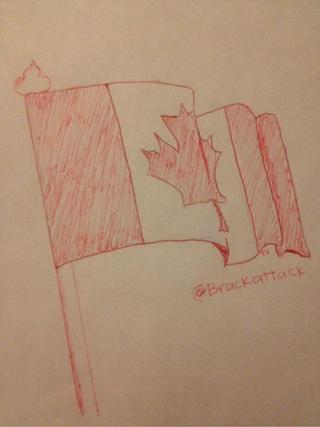 320x427 Sorry I Probably Butchered It Lt3 But Here You Go @brackattack - Canada Flag Sketch