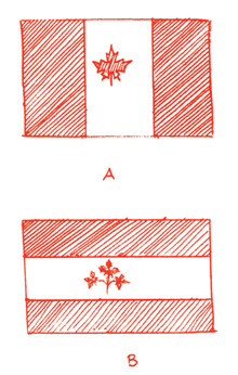 220x346 The New Flag - Canada Flag Sketch