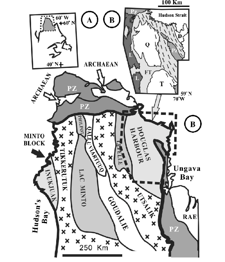 753x876 Geological Sketch Map Of The Minto Block, Ne Superior Province - Canada Map Sketch