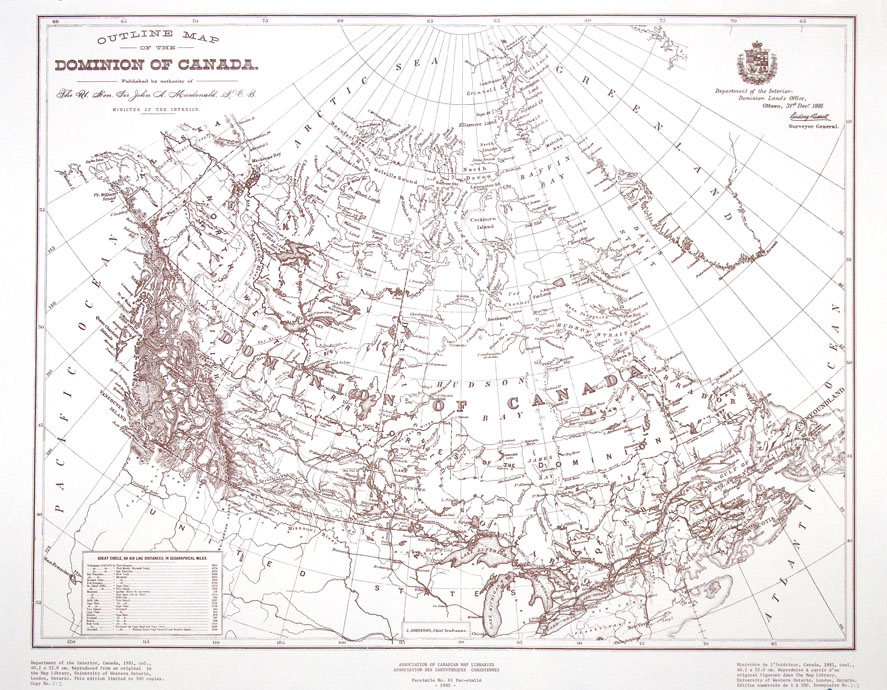 887x690 Acmla Facsimile Maps - Canada Map Sketch