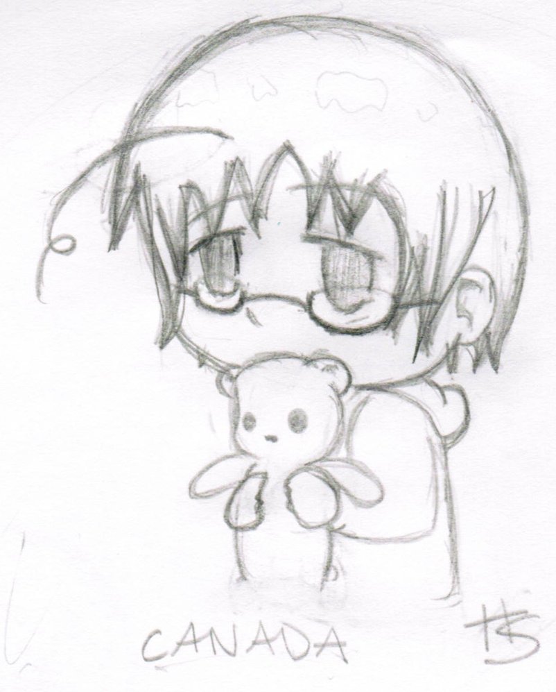 802x997 Chibi Canada Sketch By Pumkinpie3 - Canada Sketch
