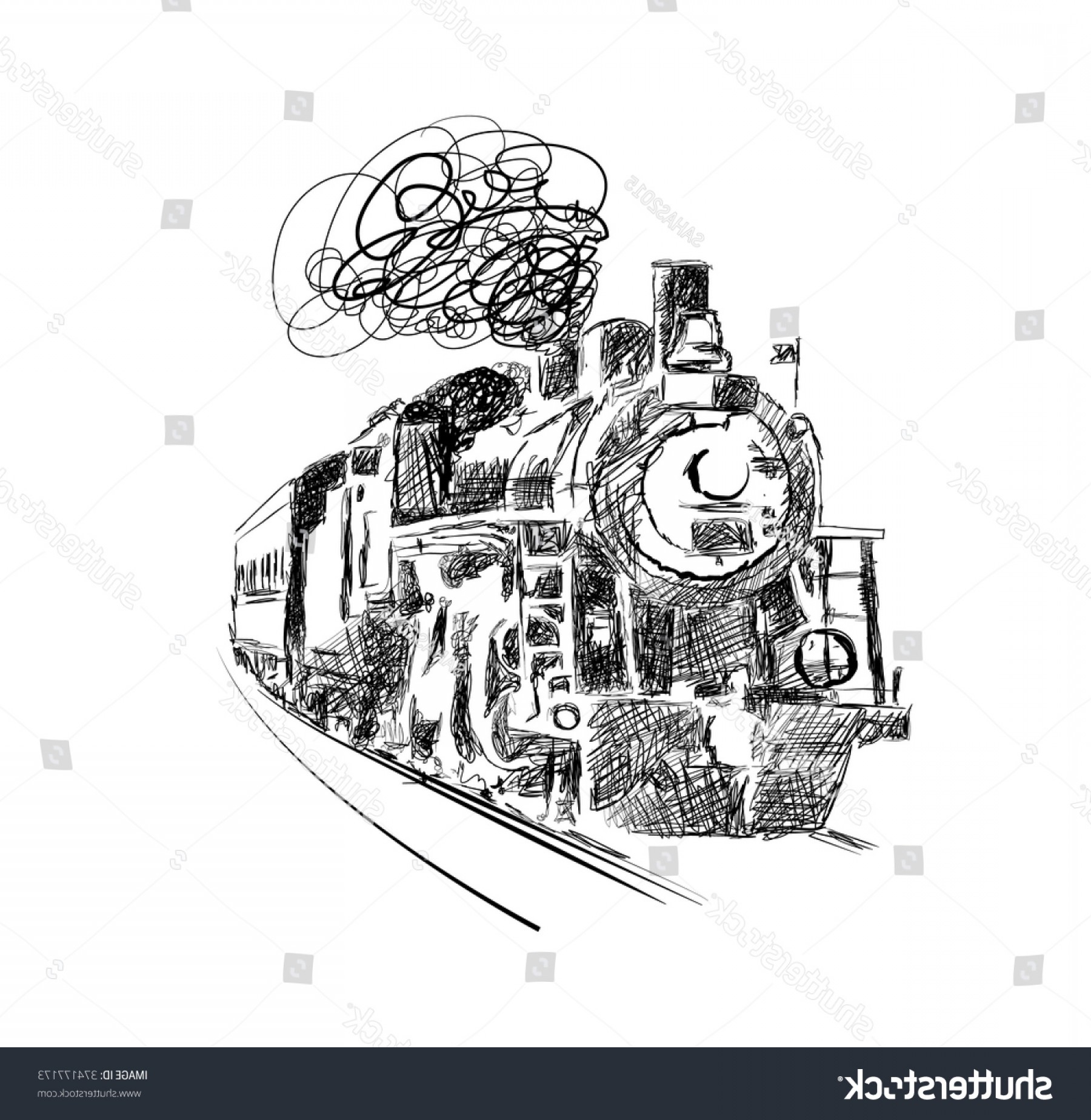 1800x1848 Sketch Steam Train Canada Vector Createmepink - Canada Sketch