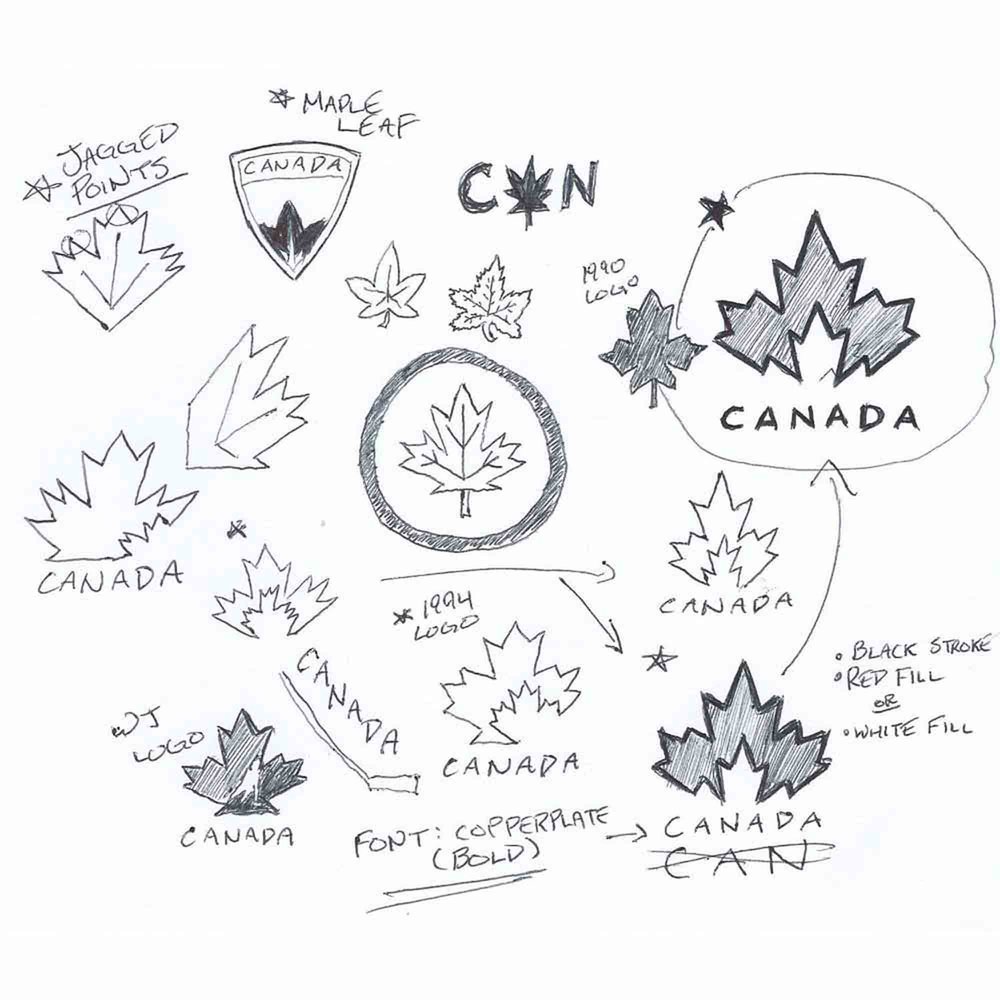 1000x1000 Canada Olympic Concepts Orion Taylor Graphic Design - Canada Sketch