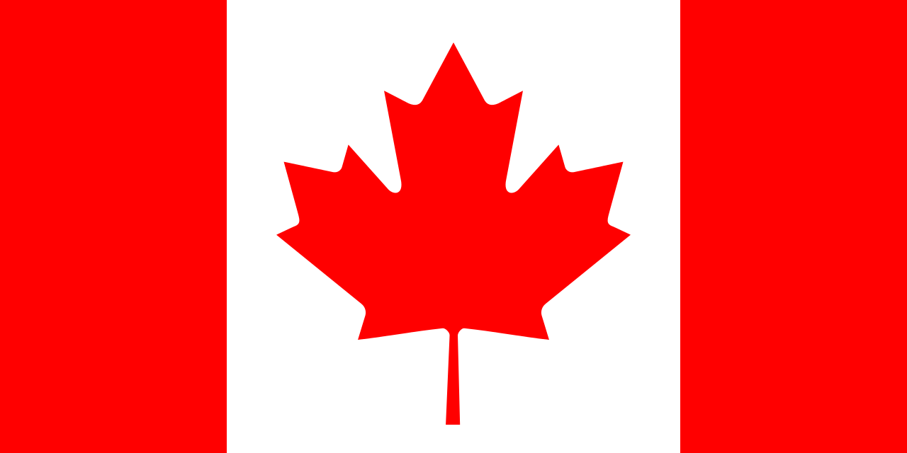 1280x640 Flag Of Canada - Canadian Maple Leaf Sketch