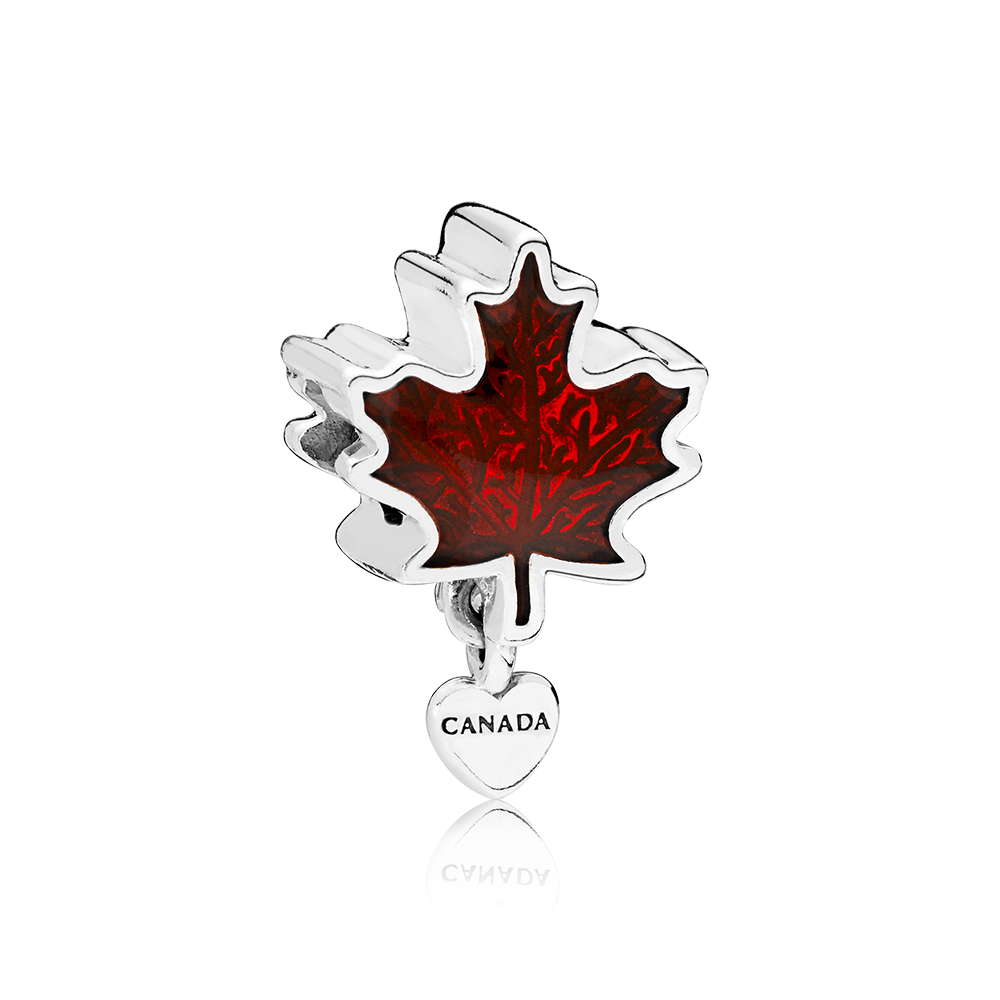1000x1000 Vacation And Travel Charms Pandora Jewellery Online Store - Canadian Maple Leaf Sketch