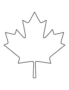 236x305 Coloring - Canadian Maple Leaf Sketch