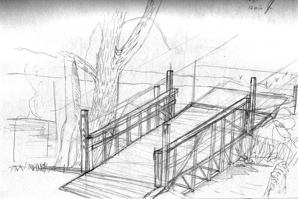 600x402 Sketch Journal - Canal Sketch