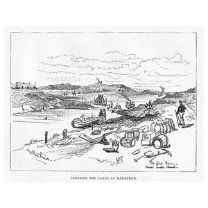 300x300 War In Egypt Draft Sketch Clearing Canal - Canal Sketch