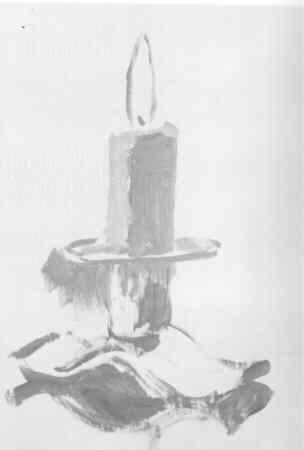 304x450 Wetcanvas Artsschool Online Oil Painting Common Surface - Candle Light Sketch