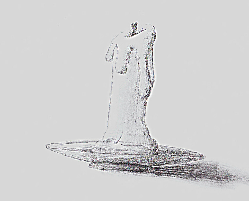 1024x826 Candle Sketch By Universalgoddess13 - Candle Pencil Sketch