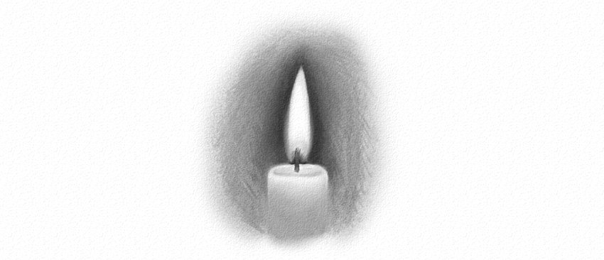 850x366 Draw The Elements How To Draw Fire - Candle Pencil Sketch