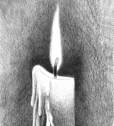 Candle Pencil Sketch at PaintingValley.com | Explore collection of ...